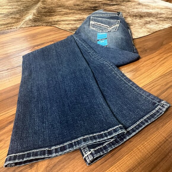 Rock & Roll Denim Midrise Bootcut Cowhide Pocket Women's Riding Jeans 26x34 NEW - Picture 8 of 10